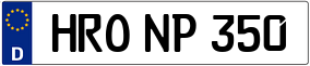 Trailer License Plate